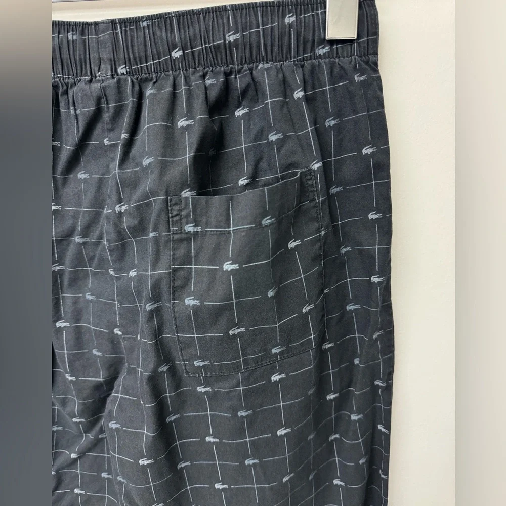 Lacoste Sleepwear Men's Pajama Lounge‎ Pants in Black, Size S